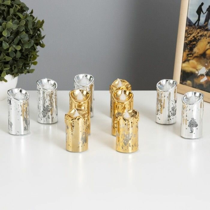 Ночник Свеча от батареек 3,8х3,8х7,5 см RISALUX