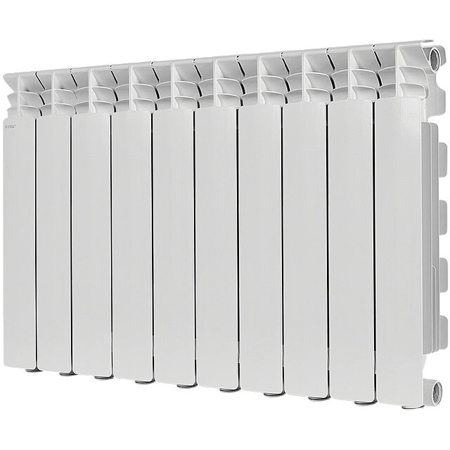 Секционный алюминиевый радиатор STOUT GAMMA AL 500 \ 10 секций \ с боковым подключением