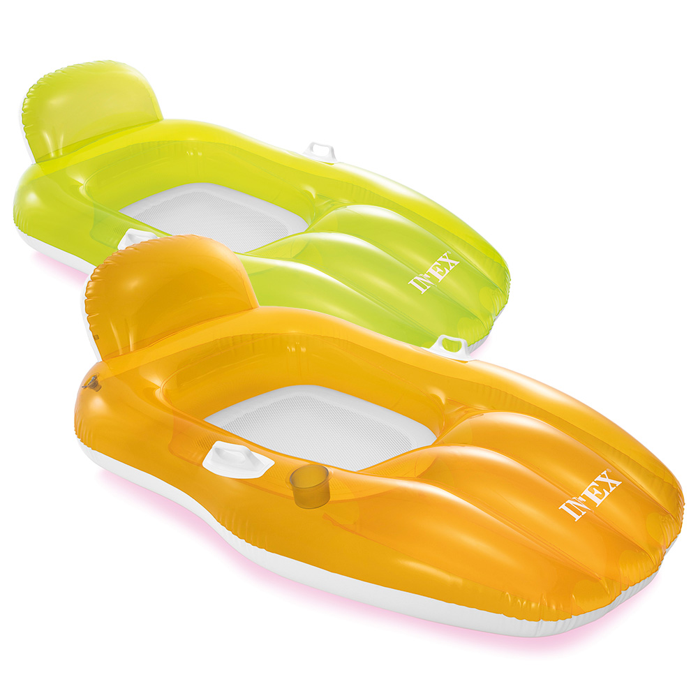 Надувной матрас-кресло Intex 163х104 см с ручками 56805