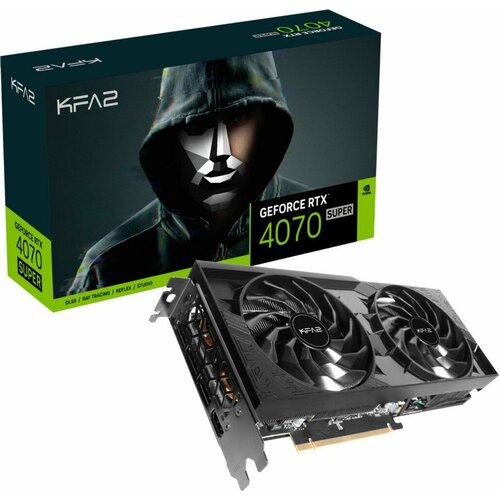 Видеокарта KFA2 GeForce RTX 4070 SUPER CORE 12GB 47SOM7MDABCK 89990₽
