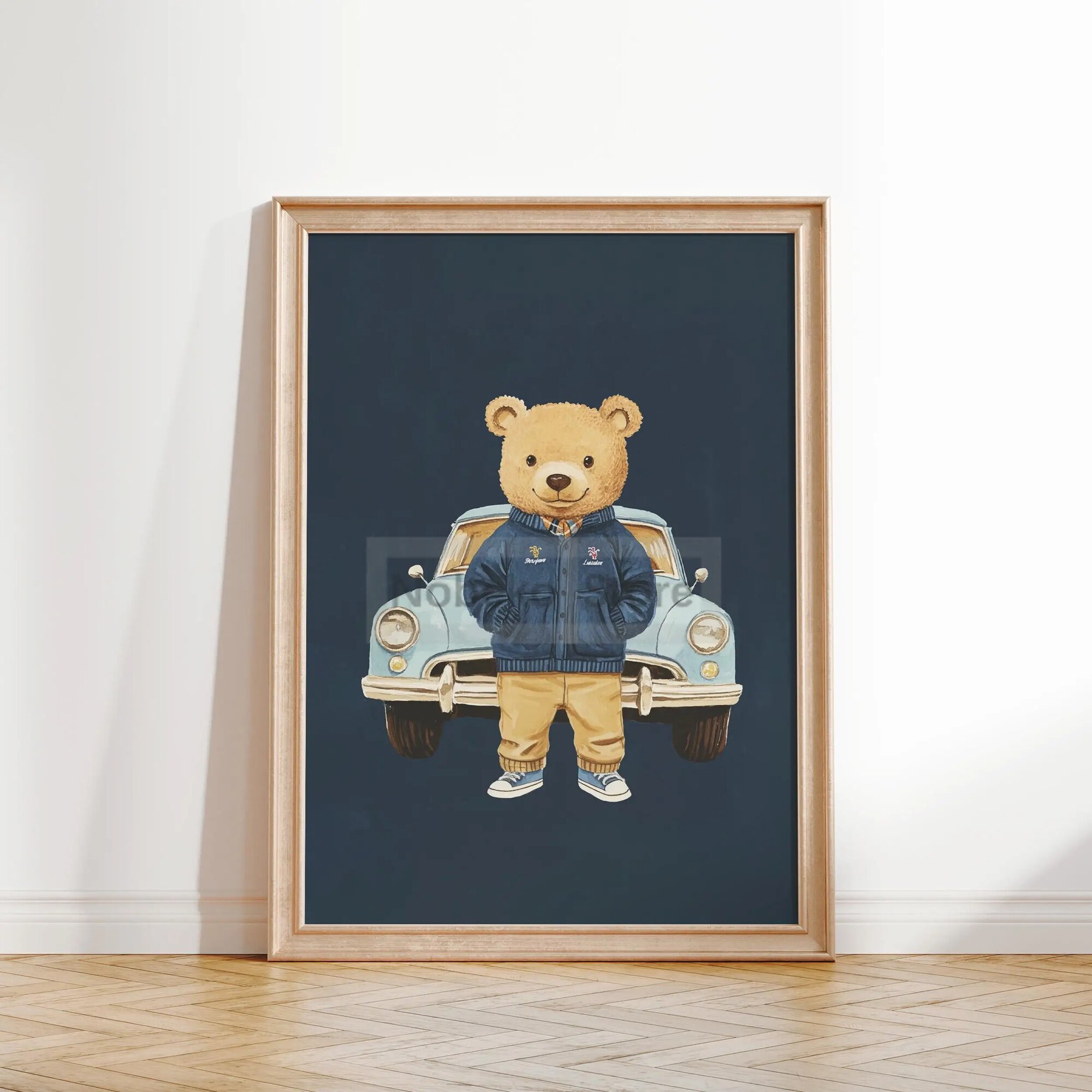 Винтажный постер с плюшевым мишкой 8 30X40cm Unframed