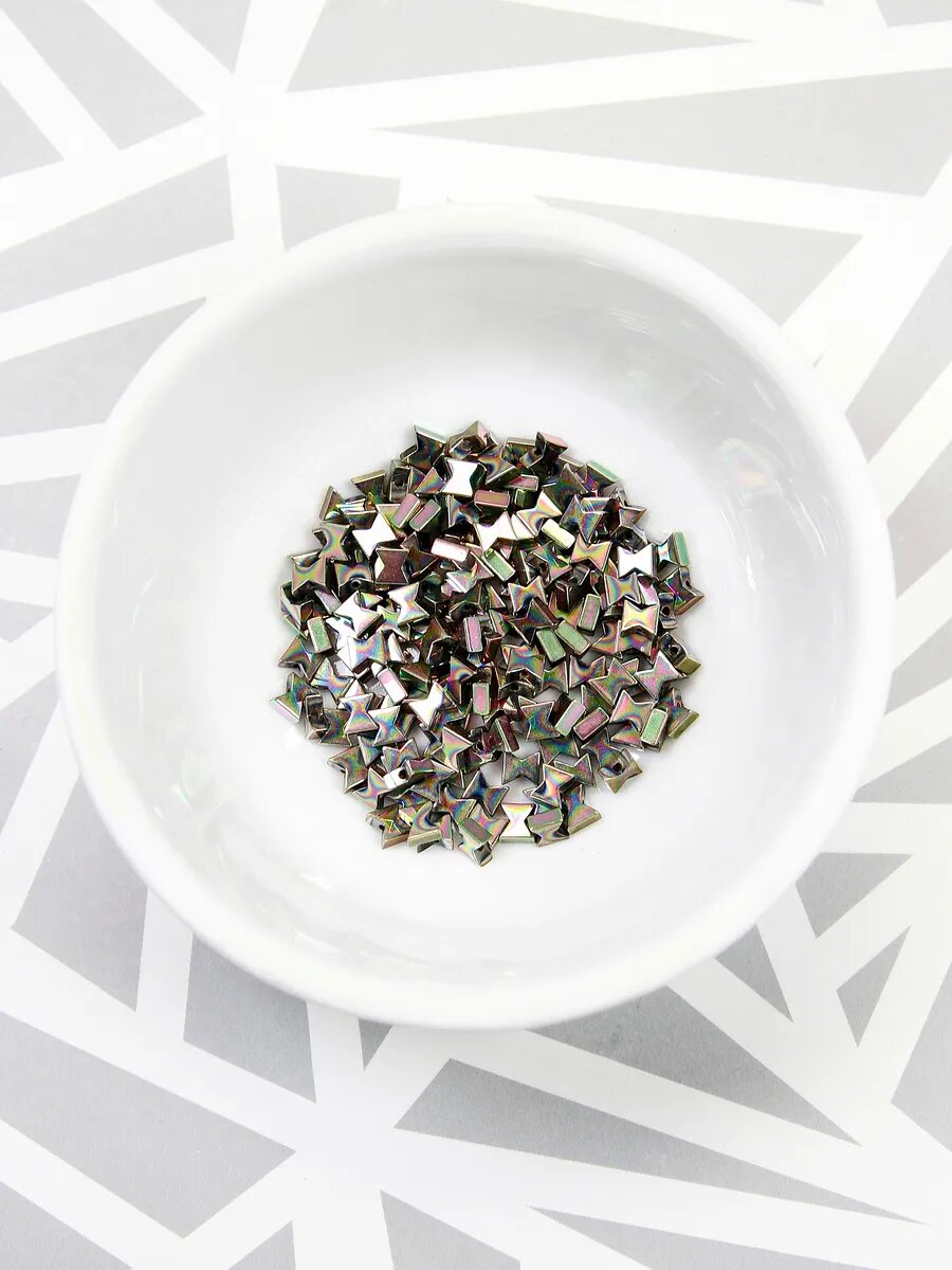 Гематин бабочки - хвост павлина - 3.5 мм (около 85 шт) — фото 1