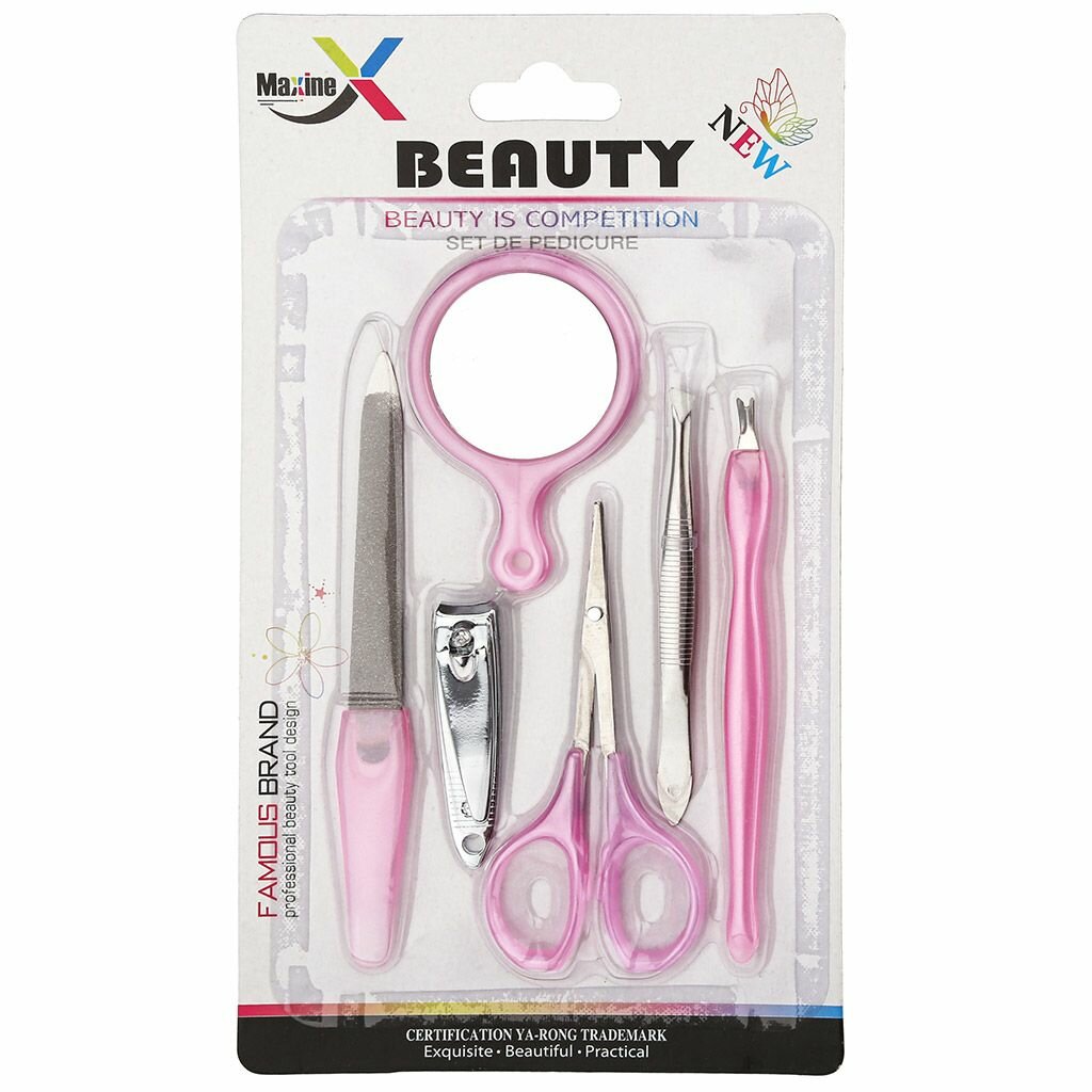 Маникюрный набор 6 предметов, в блистере