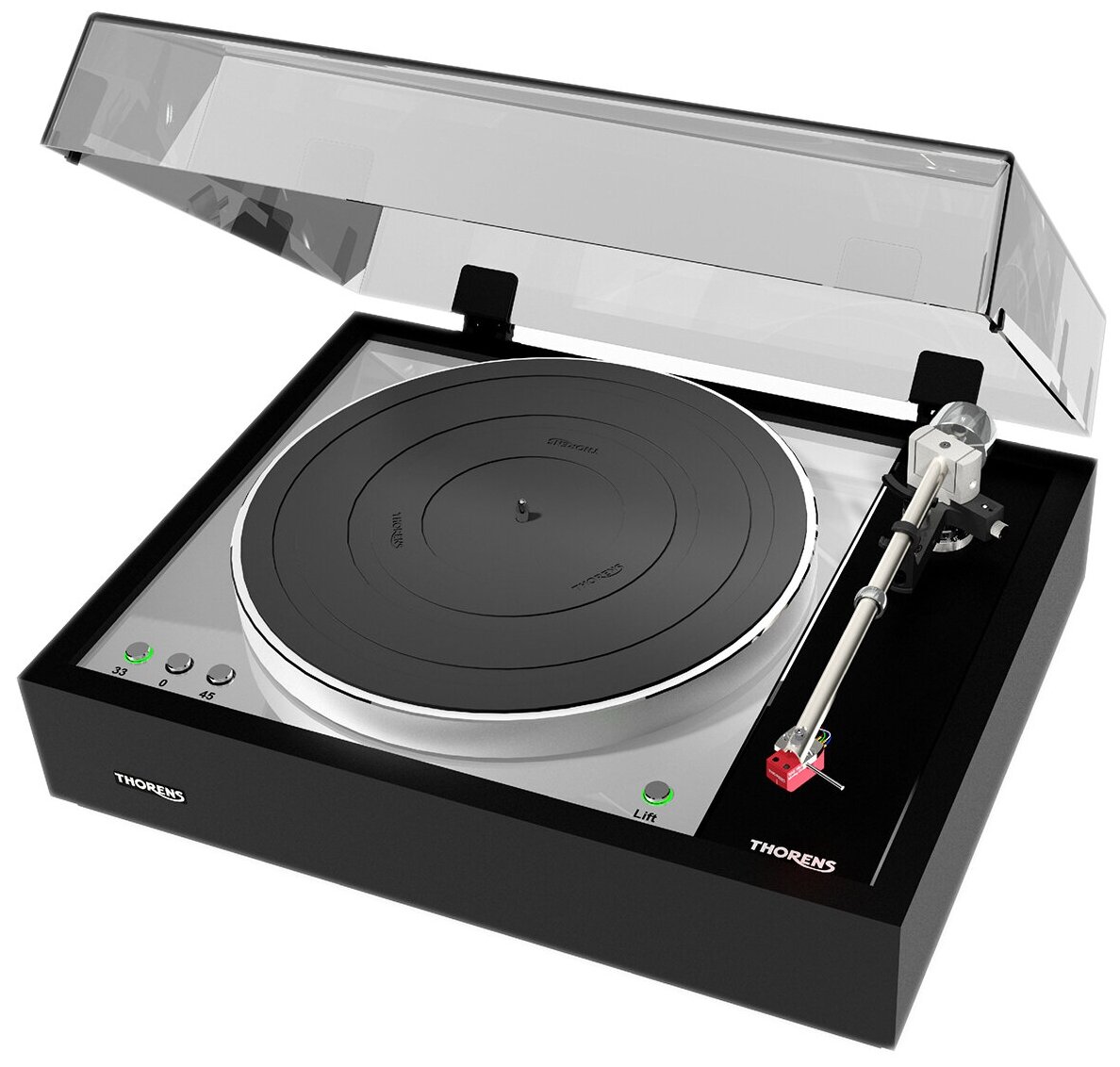 Thorens TD-1601 TP92 XLR out highgloss black виниловый проигрыватель