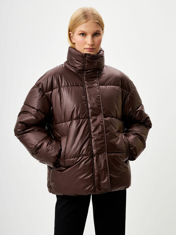 Куртка Sela, демисезон/зима, средней длины, силуэт прямой, стеганая, подкладка, карманы, без капюшона, утепленная
