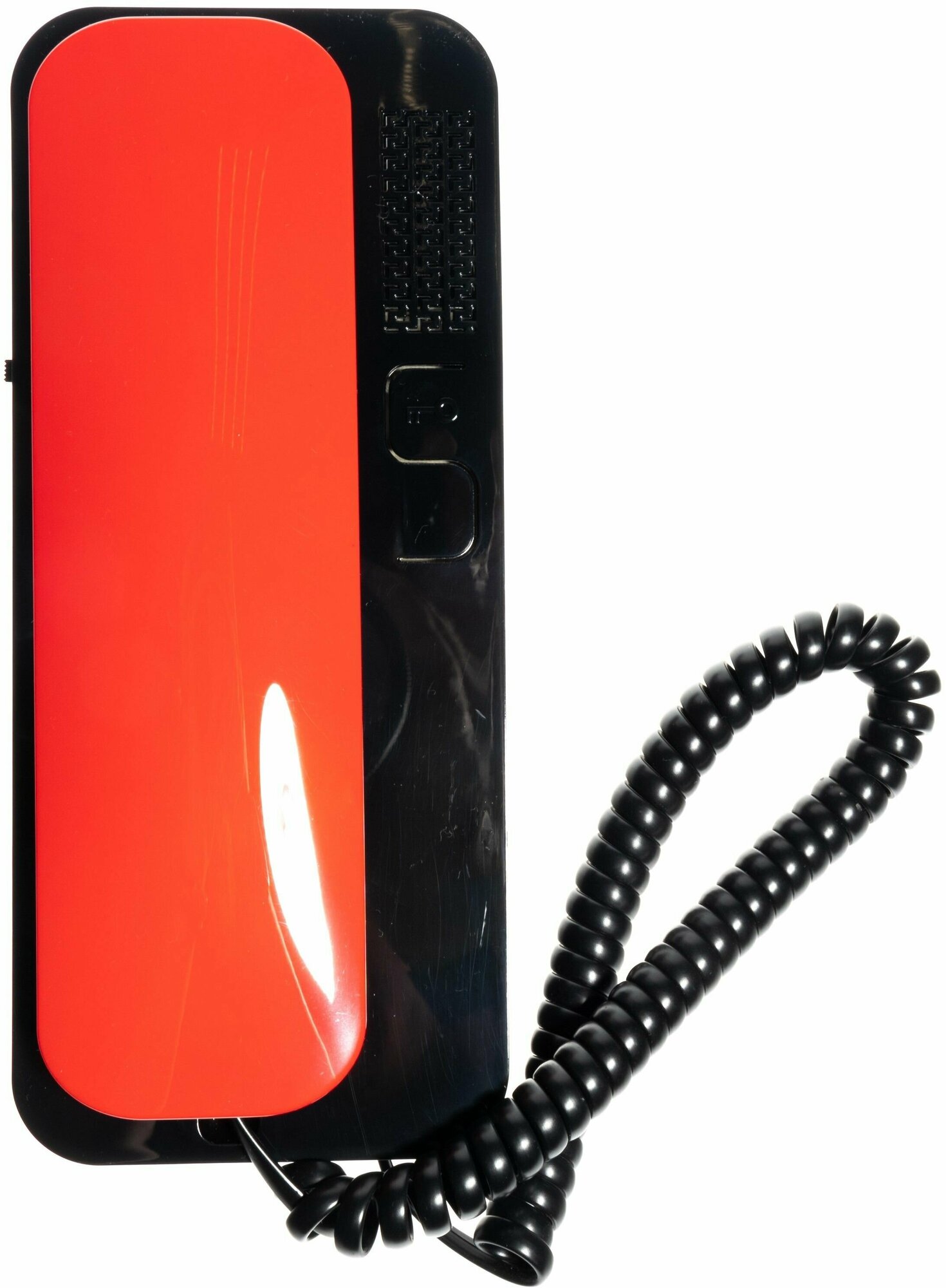 Цифрал Unifon Smart U трубка домофона Красно-Черная (для координатных домофонов CYFRAL ETLIS метаком VIZIT) черная с красной трубкой