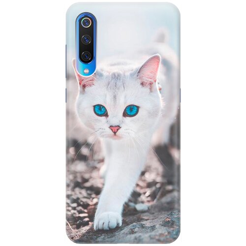 фото Силиконовый чехол на xiaomi mi 9 / сяоми ми 9 с принтом "голубоглазый кот" gosso