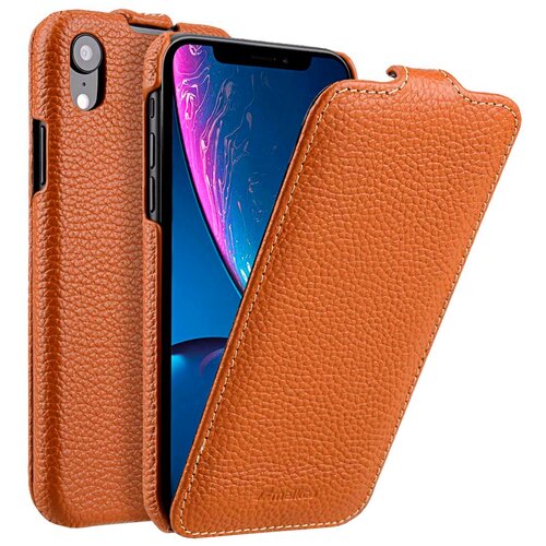 Кожаный чехол Melkco для Apple iPhone XR - Jacka Type - оранжевый