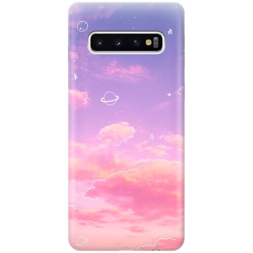 RE: PA Накладка Transparent для Samsung Galaxy S10 с принтом Розовое небо и космос re pa накладка transparent для samsung galaxy a12 m12 с принтом розовое небо и космос