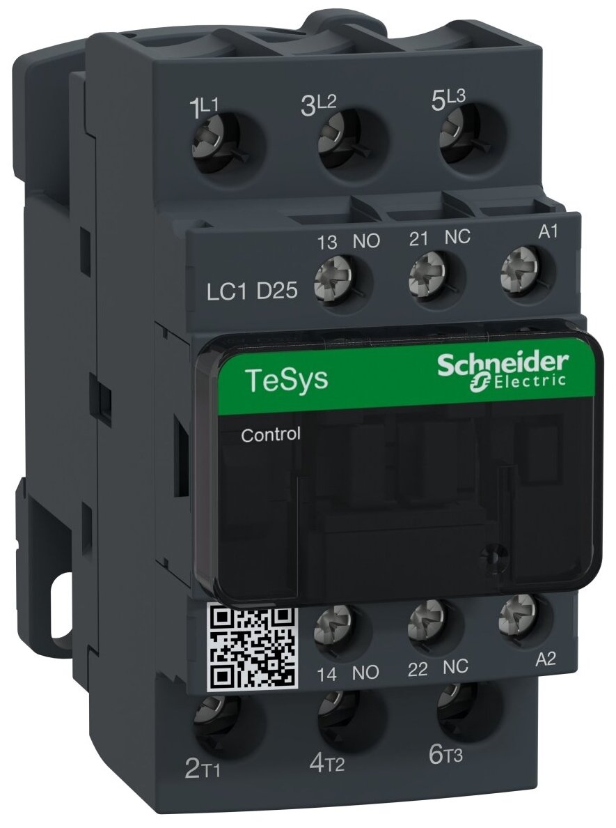 Контактор Schneider Electric TeSys Deco LC1D25M7, 3P, 25A, НЗ+но, 220VAC, 50-60Гц - фотография № 2