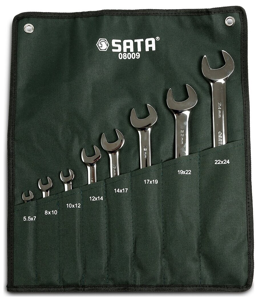Набор рожковых ключей (Metric) SATA, 8 предметов