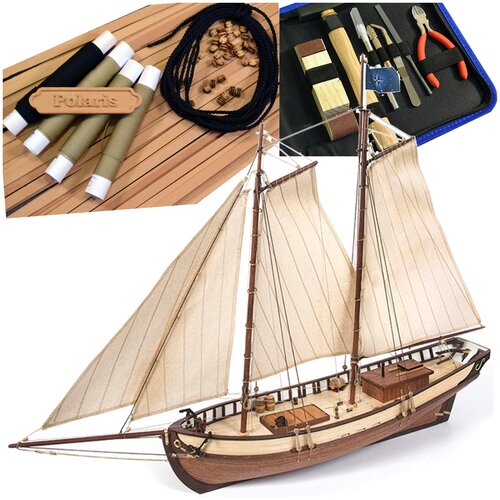 Парусник Polaris (улучшенный набор с инструментами), сборная модель корабля OcCre (Испания), М.1:50 сборная модель парусника с инструментами от occre баркас bounty м1 24 испания