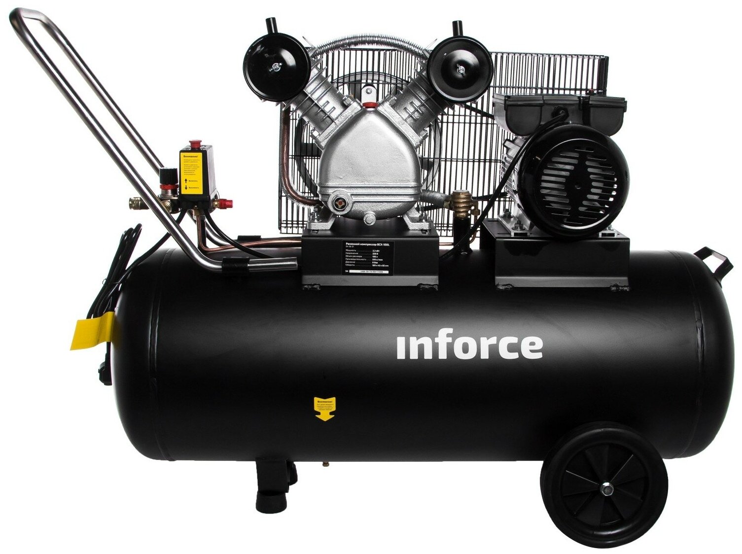 Компрессор масляный inforce BCX-100L 04-06-31 100 л 2.3 кВт