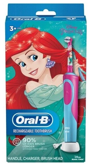 Зубная щётка электрическая ORAL-B Vitality 100 Kids Princess - фотография № 2