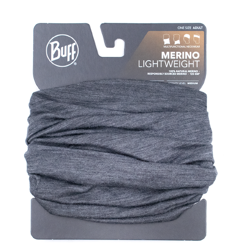 фото Бандана buff merino lightweight solid grey (us:one size)