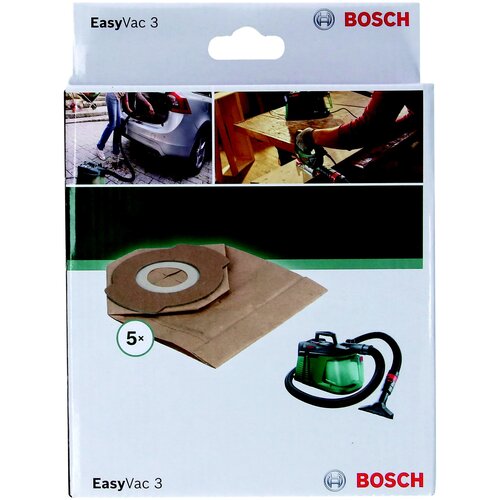 BOSCH Бумажные пылесборники для EasyVac 3, 5 шт. пылесос bosch easyvac 3