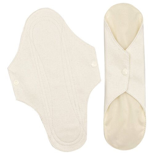 Купить Прокладки гигиенические женские для менструации многоразовые Mamalino, размер Макси, набор 2 шт, бежевый