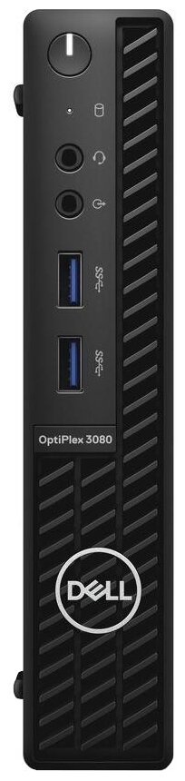 ПК Dell Optiplex 3080 [3080-9889] Micro i3 10105T (3)/8Gb/SSD256Gb/UHDG 630/Windows 10 Professional/ .