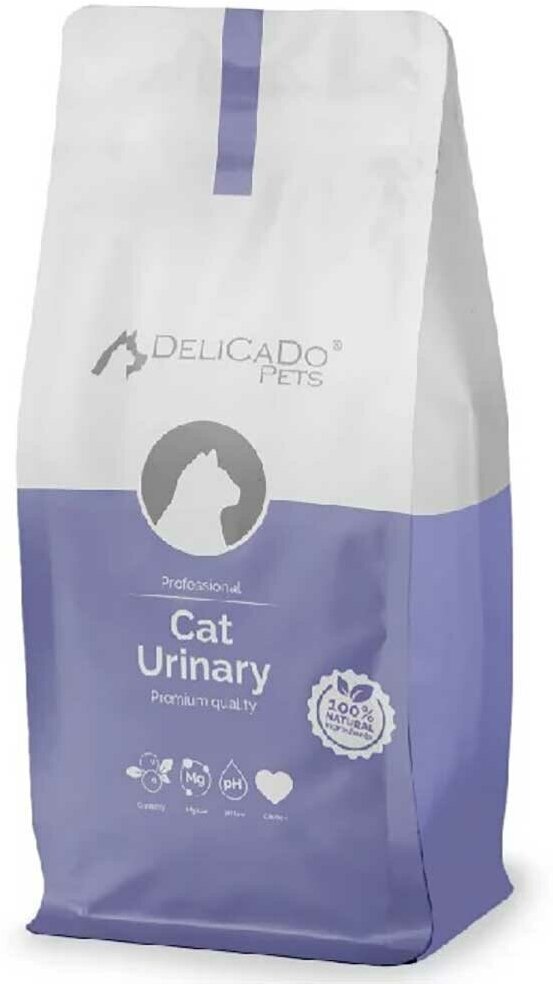 DeliCaDo Kat Urinary сухой корм для кошек профилактика мочекаменной болезни 10кг.