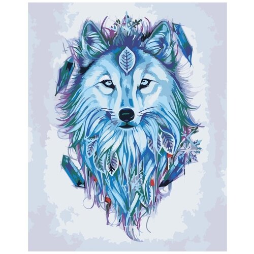 Картина по номерам Амулет волка 40х50 см Hobby Home картина по номерам 40х50 два белых волка