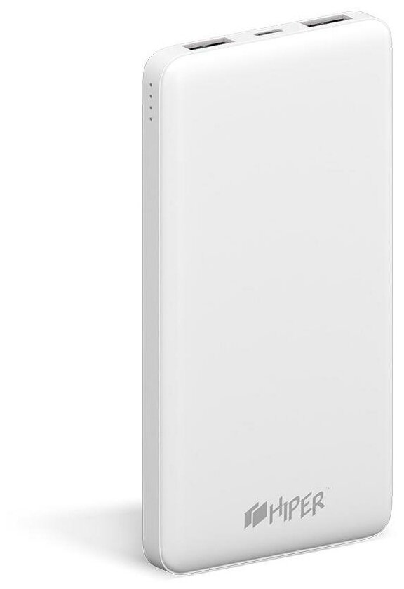 Мобильный аккумулятор Hiper ST10000 Li-Pol 10000mAh 2.1A+2.1A белый 2xUSB