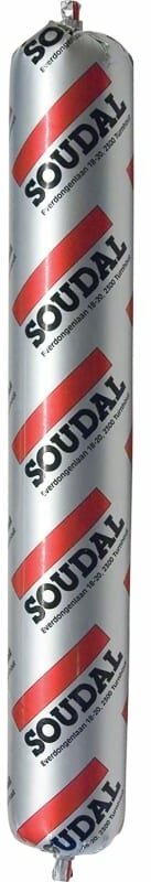 Нейтральный силиконовый герметик Soudal Силируб 2F бесцветный 600 мл 158935