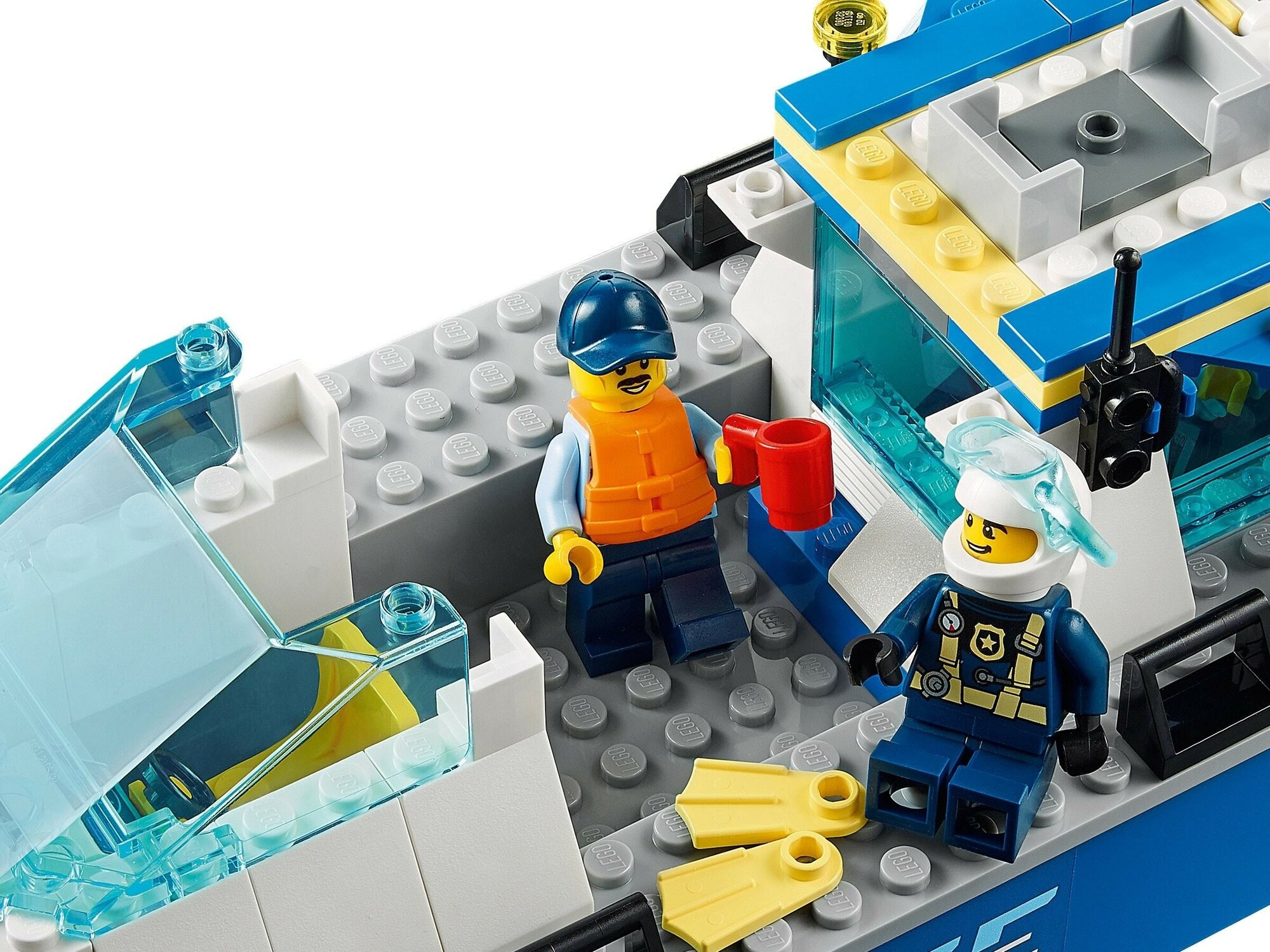 LEGO City 60277 Конструктор ЛЕГО Город Катер полицейского патруля - фото №17