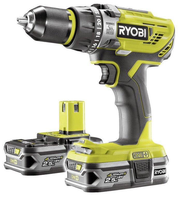 Аккумуляторный ударный шуруповерт RYOBI R18PD31-225S