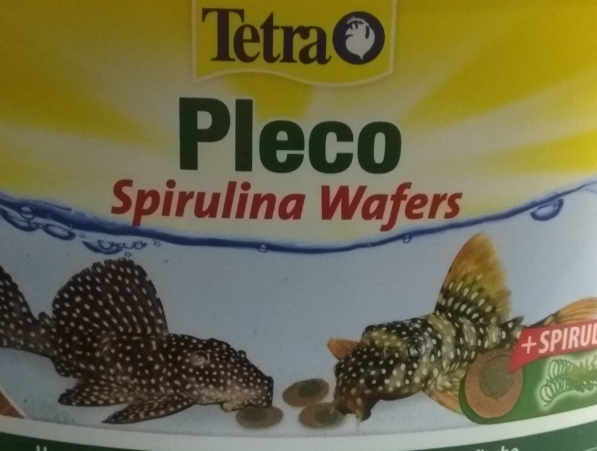 Корм для травоядных донных рыб (вейферы) Tetra Pleco Spirulina Wafers 100 г (205 мл) - фотография № 8