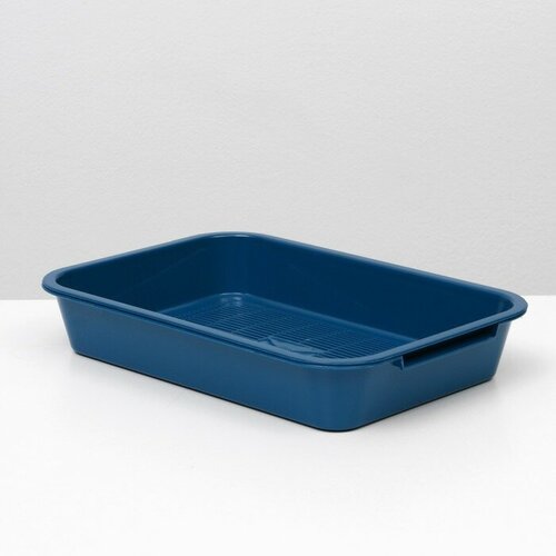 Туалет средний с сеткой 36 х 26 х 65 см синий 643₽