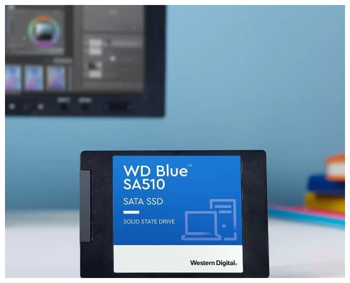 Твердотельный накопитель SSD 2.5 500 Gb WD Blue Client SSD WDS500G3B0A SATA 6Gb/s, Retail - фотография № 2