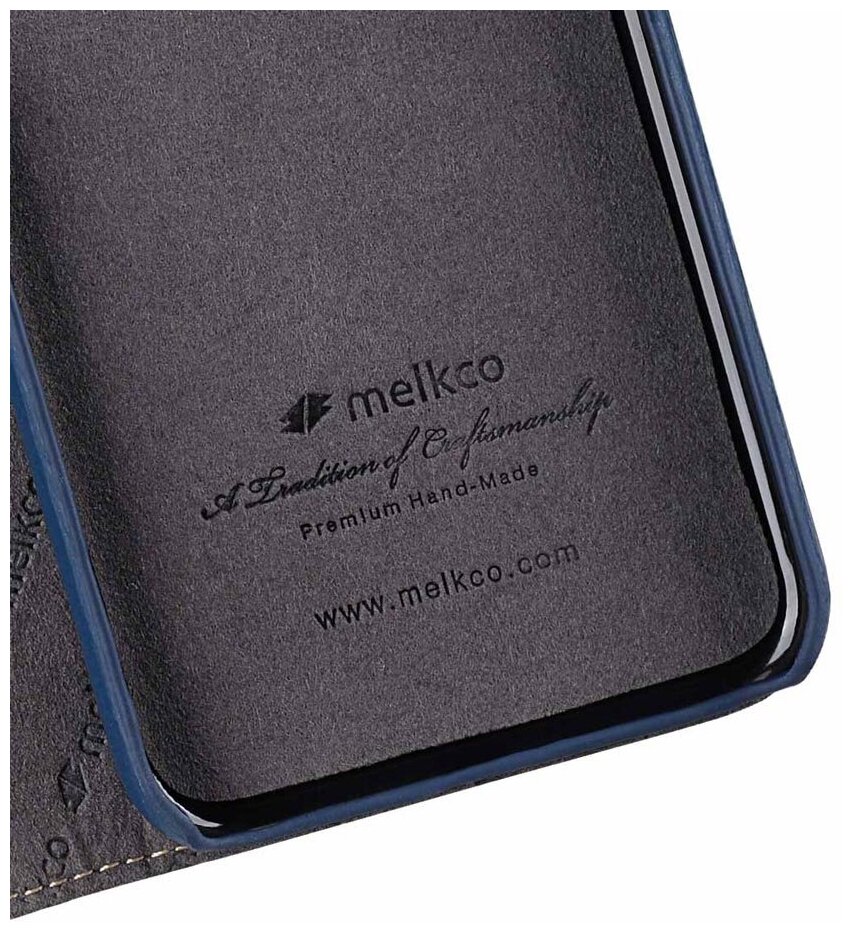 Кожаный чехол книжка Melkco для Apple iPhone Xr - Wallet Book Type, темно-синий