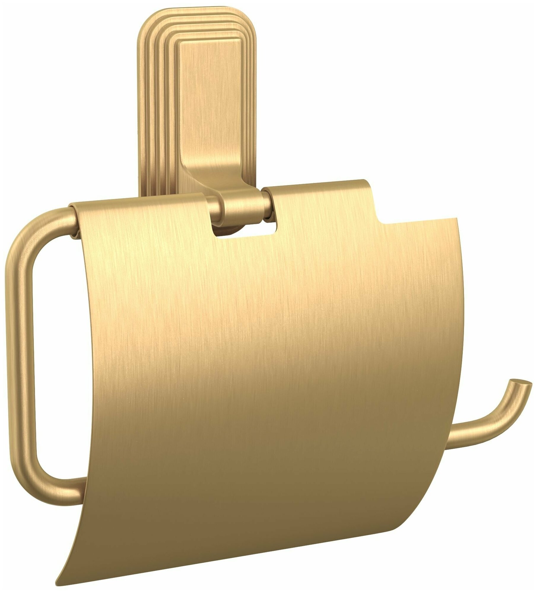 Держатель для туалетной бумаги Carat с крышкой цвет золото