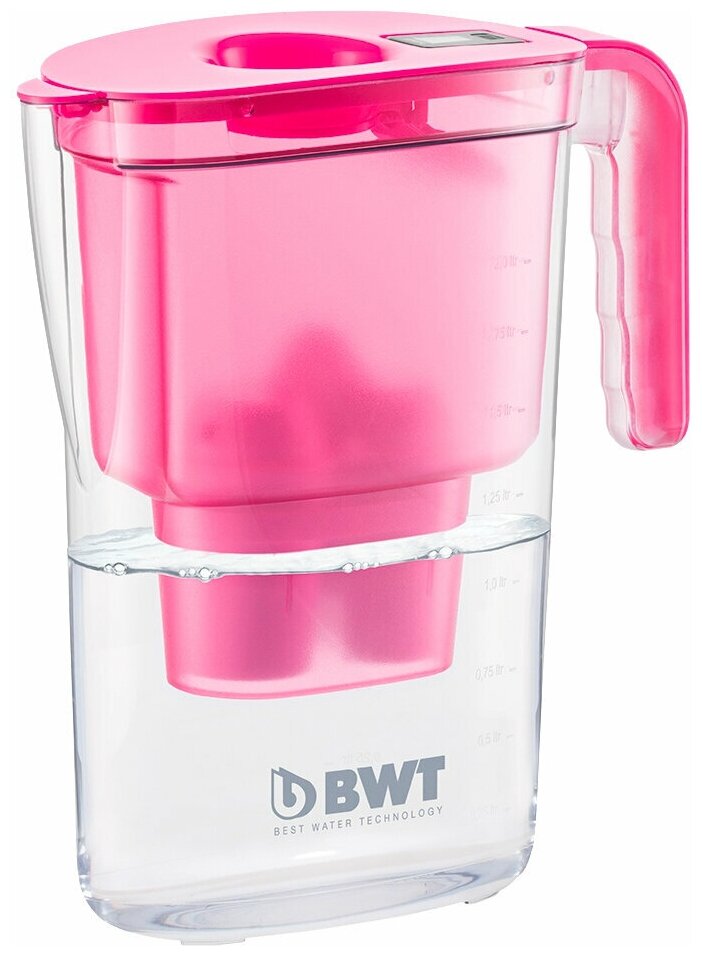 Фильтр-кувшин BWT Vida цвет Розовый Шелк общий объем 2.6 литра