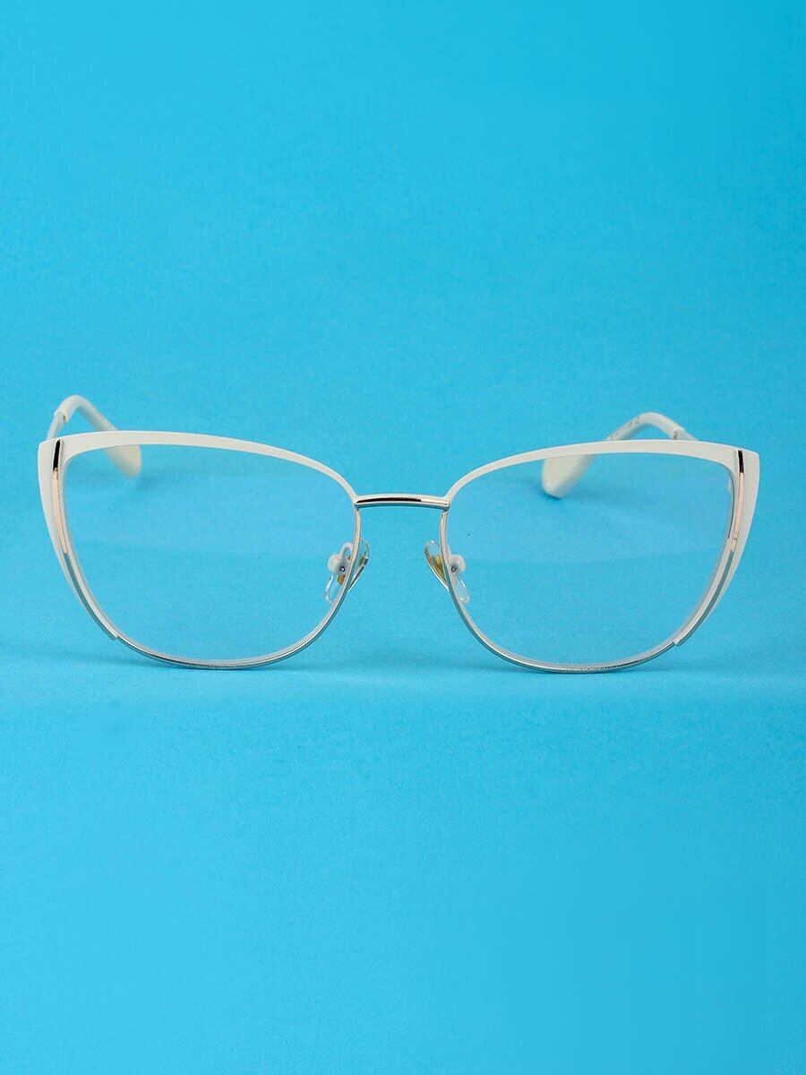 Готовые очки для зрения белые с диоптриями -4.00 футляр