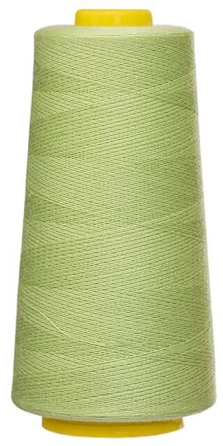 Нитки вышивальные светло-зеленый 100% полиэстер 3000 ярд