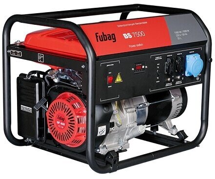 Генератор бензиновый FUBAG BS 7500 A ES электростартер и коннектор автоматики