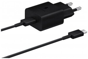 Сетевое зарядное устройство <b>Samsung</b> USB Type-C 15Вт PD, черный Данные появятся в скором времени