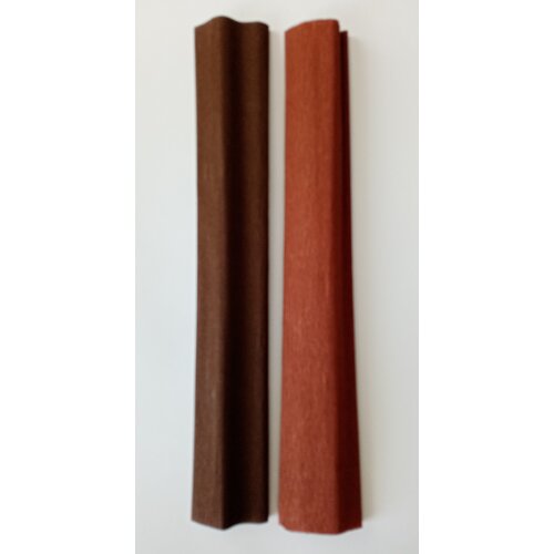 Бумага крепированная Werola, 50*250см, 32г/м2, растяжение 55%, набор 2 цвета : коричневая, светло-коричневая. В индивид. упаковке