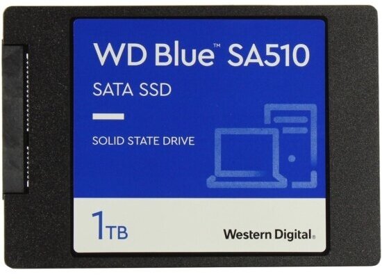 Накопитель Western Digital SSD WD 2.5" Blue 1Tb SATA III SA510 WDS100T3B0A