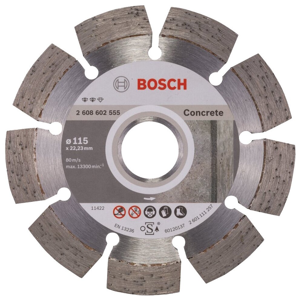 Отрезной диск алмазный Bosch 2.608.602.555