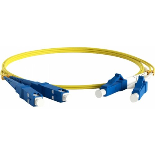 Патч-корд Hyperline 3м (FC-D2-9-LC/UR-SC/UR-H-3M-LSZH-YL)