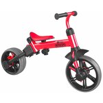 Беговел - велосипед YVolution YVelo Flippa 4в1 красный - изображение