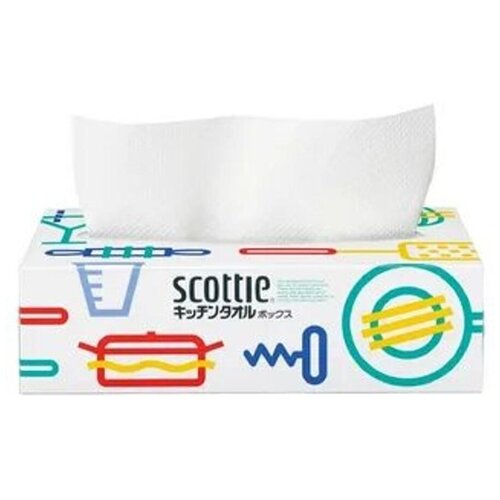 Scottie Тесненные бумажные кухонные полотенца в коробке, Crecia, 75шт