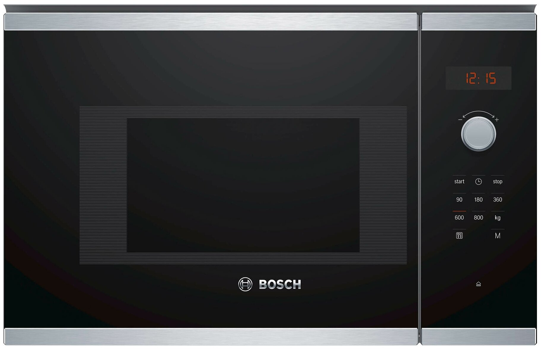 Микроволновая печь встраиваемая Bosch BFL523MS0 (чёрный/нержавейка)