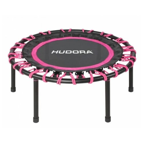 фото Каркасный батут hudora sky 91 65420 91х91 см черный/розовый