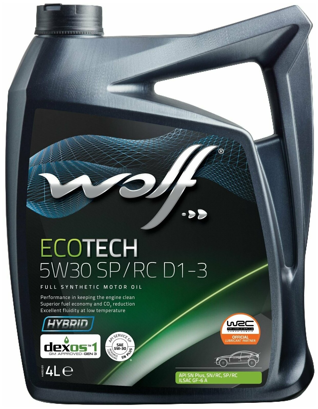 масло моторное ecotech 5w30 sp/rc d1-3 4l