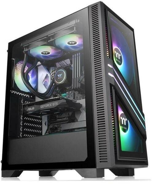 Корпус ATX Thermaltake CA-1R7-00M1WN-00 Без БП чёрный