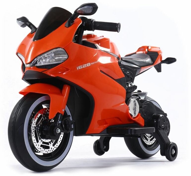 Электромобили, квадроциклы и мотоциклы FUTAI Детский электромотоцикл Ducati Orange 12V - FT-1628-ORANGE
