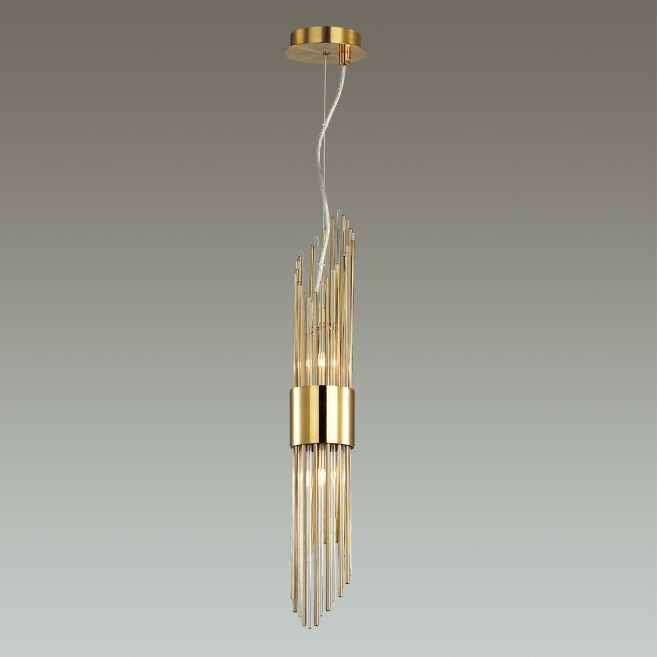 Светильник Odeon Light Flambi 4847/2, GU10, 80 Вт, кол-во ламп: 2 шт., цвет: золотистый - фотография № 4